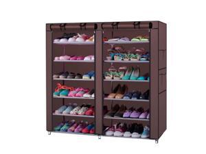 45" Portable Double Door Home Shoe Rack Shelves Storage Closet Organizer Cabinet 45" Portable Double Door Home Shoe Rack Shelves Storage Closet Organizer Cabinet