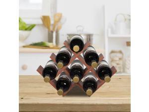 Wine Rack Wine Holder Wine Storage 8 Bottle Rack Brown Color Wine Rack Wine Holder Wine Storage 8 Bottle Rack Brown Color