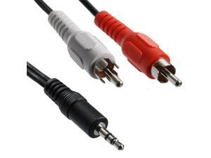 15 FT 3.5mm Male to 2 RCA Male Audio Cable MP3 PC 15" 15 Feet 3.5mm to RCA Cable 15 FT 3.5mm Male to 2 RCA Male Audio Cable MP3 PC 15" 15 Feet 3.5mm to RCA Cable