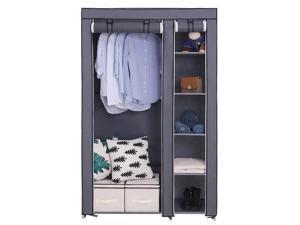 67" Portable Closet Storage Organizer Clothes Fabric Wardrobe Shoe Rack w/Shelf 67" Portable Closet Storage Organizer Clothes Fabric Wardrobe Shoe Rack w/Shelf