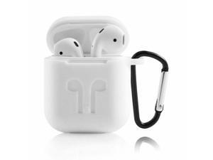 AirPods Charging Stand Skin Case w/Keychain,White AirPods Charging Stand Skin Case w/Keychain,White