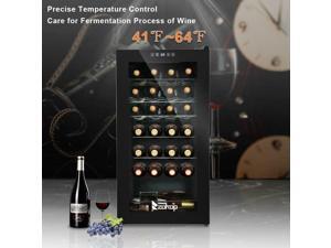 28 Bottle Mini Fridge Bar Wine Cooler Cabinet Beverage Refrigerator Black 28 Bottle Mini Fridge Bar Wine Cooler Cabinet Beverage Refrigerator Black