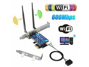 6000Mbps PCI-E Dual Band Wireless Adapter Card Bluetooth 5.0 Network For Desktop