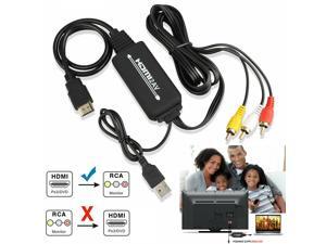 HD 1080P HDMI to 3 RCA AV Video Audio Cable Converter For HDTV PS4 DVD XBOX TV HD 1080P HDMI to 3 RCA AV Video Audio Cable Converter For HDTV PS4 DVD XBOX TV