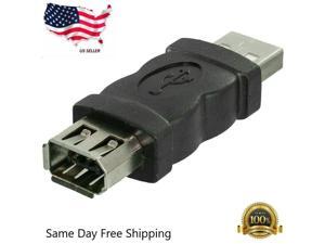 NEW Firewire IEEE 1394 6 Pin Female F to USB M male Adaptor Converter NEW Firewire IEEE 1394 6 Pin Female F to USB M male Adaptor Converter