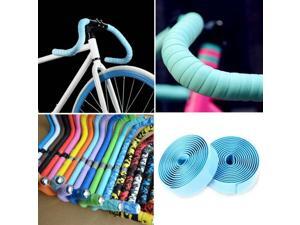 Handlebar Tape Cycling Road Bikes Cycling Rubber Foam Handle Bar Grip Wrap Tape (Light Blue ) Handlebar Tape Cycling Road Bikes Cycling Rubber Foam Handle Bar Grip Wrap Tape (Light Blue )