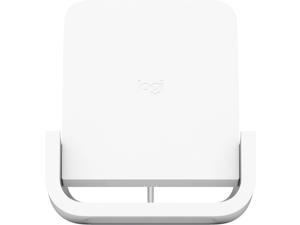 Logitech POWERED Cradle - Wireless - iPhone, Smartphone - Charging Capability - White