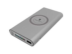 4XEM Fast Wireless Charging 10000mAh Capacity Power Bank Grey 4XWLSPWRBANKGR 4XEM Fast Wireless Charging 10000mAh Capacity Power Bank Grey 4XWLSPWRBANKGR