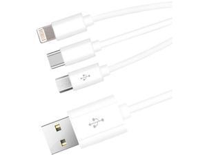 4Xem Usb To Lightning Micro Usb And Usb Type C Cable For Iphone/Ipod/Ipad/Galaxy 4Xem Usb To Lightning Micro Usb And Usb Type C Cable For Iphone/Ipod/Ipad/Galaxy