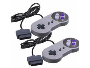 Two 2 New 16 Bit Controller for Super SNES System Console Control Pad Two 2 New 16 Bit Controller for Super SNES System Console Control Pad