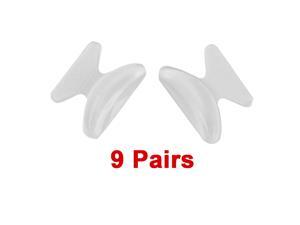 9 Pairs Anti-slip Silicone Stick On Nose Pads For Eyeglasses Sunglasses Glasses 9 Pairs Anti-slip Silicone Stick On Nose Pads For Eyeglasses Sunglasses Glasses