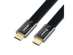 6ft Flat High Speed HDMI 2.0 Cable 4K 60Hz Ultra HD 1080p 3D 26AWG Video Cord