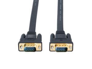 50 ft Long VGA Cable Male to Male SVGA Computer Monitor Cord 50ft 15 Pin Flat