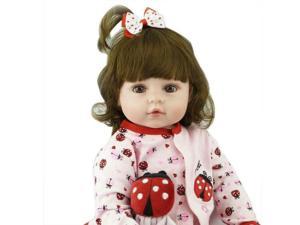 24" Reborn Toddler Girl Baby Doll Lifelike Soft Silicone Vinyl Newborn Bebe Toy