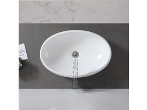 Bathroom Vessel Sink Porcelain Ceramic Above Counter Bowl Basin Pop Up Drain