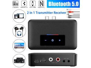 Bluetooth 5.0 Transmitter Receiver Wireless 3.5mm AUX NFC to 2 RCA Audio Adapter Bluetooth 5.0 Transmitter Receiver Wireless 3.5mm AUX NFC to 2 RCA Audio Adapter
