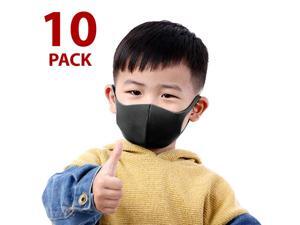 10 PCS Child Size Face Mask Mouth Cover Washable Reusable Black 10 PCS Child Size Face Mask Mouth Cover Washable Reusable Black