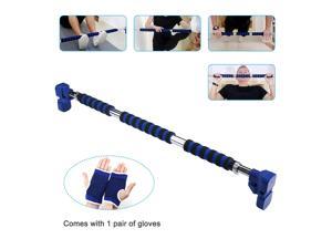 Hole Free Fitness Pull Up Bar Horizontal Bar Doorway Bar Home Exercise 90-120CM