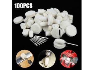 100Pcs/Set Wool Felt Polishing Buffing Pads Waxing Head Wheel Dremel Accessories 100Pcs/Set Wool Felt Polishing Buffing Pads Waxing Head Wheel Dremel Accessories