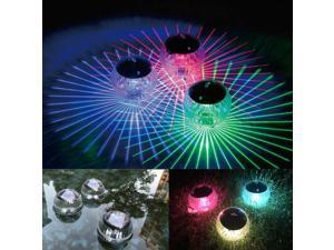 Outdoor Solar LED Flong Lights Garden Pond Pool Lamp Rotng Color Changed