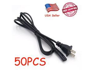 Lot 50 pc 2-Prong Supply IEC Power Universal Cable Cord Plug LCD CRT Monitor 6FT Lot 50 pc 2-Prong Supply IEC Power Universal Cable Cord Plug LCD CRT Monitor 6FT
