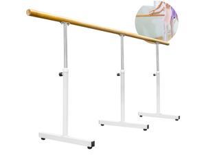 10FT Ballet Barre Freestanding Bar Single Leg Stretch Dance Training Adjustable 10FT Ballet Barre Freestanding Bar Single Leg Stretch Dance Training Adjustable