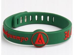 2 Pieces Sports Bracelets NBA Silicone Wristbands Basketball Player Giannis Antetokounmpo 2 Pieces Sports Bracelets NBA Silicone Wristbands Basketball Player Giannis Antetokounmpo