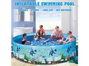 72 Inches Summer Household Inflatable Swimming Pool Blow Up Pool for Family Kids Water Party Backyard 72 Inches Summer Household Inflatable Swimming Pool Blow Up Pool for Family Kids Water Party Backyard