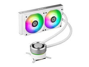 LIAN LI GALAHAD AIO 240 RGB WHITE, Dual 120mm Addressable RGB Fans AIO CPU Liquid Cooler LIAN LI GALAHAD AIO 240 RGB WHITE, Dual 120mm Addressable RGB Fans AIO CPU Liquid Cooler