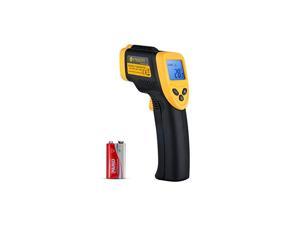 Infrared Thermometer 1080 (Not for Human) Temperature Gun Non-Contact Digital Lasergrip -58℉~1022℉ (-50℃～550℃), Yellow and Black