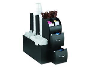 Coffee Upright condiment organizer, 6 x 12 x 12, Black Coffee Upright condiment organizer, 6 x 12 x 12, Black