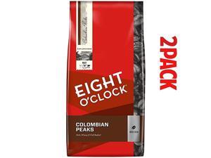 O'Clock Whole Bean Coffee, 100% Colombian Peaks, 40 Ounce Pack of 2 O'Clock Whole Bean Coffee, 100% Colombian Peaks, 40 Ounce Pack of 2