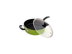 The Green Earth All-In-One Sauce Pan 100% APEO, GenX, PFBS, PFOS, PFOA, NMP and NEP-Free German-Made Coating, 5 L (5.3 Quart) The Green Earth All-In-One Sauce Pan 100% APEO, GenX, PFBS, PFOS, PFOA, NMP and NEP-Free German-Made Coating, 5 L (5.3 Quart)