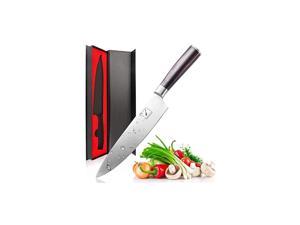Chef Knife, Pro Kitchen Knife 8 Inch Chef's Knives High Carbon German Stainless Steel Sharp Paring Knife with Ergonomic Handle