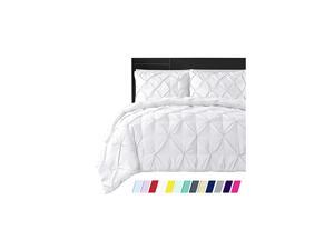 Premium Quality Bedding Collection!Ultra-Soft Luxurious 3-Pc Pinch Pleated Pintuck Decorative Duvet Cover, Egyptian Cotton,800 TC Comforter Cover (King, White) Premium Quality Bedding Collection!Ultra-Soft Luxurious 3-Pc Pinch Pleated Pintuck Decorative Duvet Cover, Egyptian Cotton,800 TC Comforter Cover (King, White)