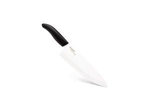 Revolution 8" Ceramic Chef's Knife, 8-inch, Black Handle/White Blade