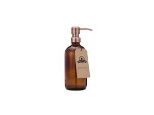 Amber Glass Bottle Soap and Lotion Dispenser with Copper Pump - Bird Head - 16 oz Amber Glass Bottle Soap and Lotion Dispenser with Copper Pump - Bird Head - 16 oz