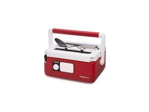 6011 Slow Cooker, 7.4" x 12.5" x 15.9", Red