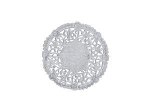 Foil 4 inches Round paper Lace Table Doilies- Beautiful embossing (pack of 50)