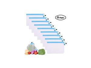 Reusable Mesh/Produce Bags (Lightweight, See-Through by ) 9 Pack Double-Stitched Strength Grocery Bags with Tare Weight on Tags for Shopping & Storage of Fruit, Veggies (Small) Reusable Mesh/Produce Bags (Lightweight, See-Through by ) 9 Pack Double-Stitched Strength Grocery Bags with Tare Weight on Tags for Shopping & Storage of Fruit, Veggies (Small)
