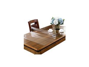 36 x 72 Inch PVC Table Cover Protector, 1.5mm Thick Plastic Desk Pad Mat, Clear Desk Cover Protector, Waterproof Vinyl Table Top Protector for 6ft Coffee Table, Dining Table, Computer Desk 36 x 72 Inch PVC Table Cover Protector, 1.5mm Thick Plastic Desk Pad Mat, Clear Desk Cover Protector, Waterproof Vinyl Table Top Protector for 6ft Coffee Table, Dining Table, Computer Desk