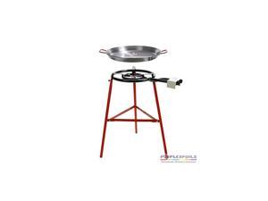 Tabarca Paella Pan Set with Burner, 20 Inch Carbon Steel Outdoor Pan and Reinforced Legs Imported from Spain (14 Servings) Tabarca Paella Pan Set with Burner, 20 Inch Carbon Steel Outdoor Pan and Reinforced Legs Imported from Spain (14 Servings)