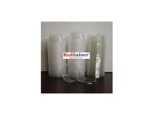 Plastic Disposable Portion Cups Jello Shot Cup Reditainer 1 Ounce, Package of 50 Cups With Lids The Perfect Souffle Cup 