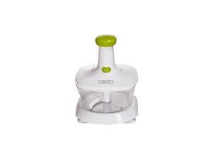 Rice-n-Slice Manual Vegetable Ricer, White/Green Rice-n-Slice Manual Vegetable Ricer, White/Green