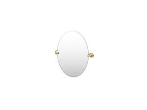 Designer II Frameless Oval Mirror 265 Inch Brushed Brass Designer II Frameless Oval Mirror 265 Inch Brushed Brass