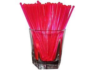 6 Inch Round Top Swizzle Sticks, Set of 48, Fluorescent Day-Glow Pink - Made In USA 6 Inch Round Top Swizzle Sticks, Set of 48, Fluorescent Day-Glow Pink - Made In USA