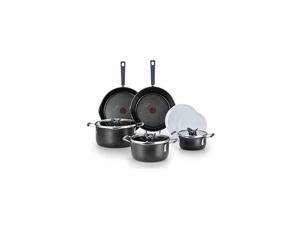 All-in-One Dishwasher Safe Cookware Set, 10-Piece, Black All-in-One Dishwasher Safe Cookware Set, 10-Piece, Black