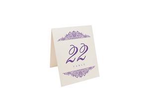 Paisley Wedding Table Numbers (Select Color/Quantity), Champagne, Purple, 1-10, Double Sided, Tent or Use in a Stand, Great for Parties & Restaurants - Made in The USA Paisley Wedding Table Numbers (Select Color/Quantity), Champagne, Purple, 1-10, Double Sided, Tent or Use in a Stand, Great for Parties & Restaurants - Made in The USA