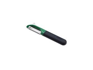 10108 Multi-Peel Straight Peeler Easy Grip Handles Stainless Steel Blade for Kitchen Vegetable Fruit, Green