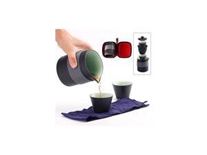 Ceramic Tea Pot Set Chinese Kung Fu Teapot, 1 Pot 2 Mini Cups Porcelain Teacups with Tea Infuser Portable Bag for Outdoor Picnic Ceramic Tea Pot Set Chinese Kung Fu Teapot, 1 Pot 2 Mini Cups Porcelain Teacups with Tea Infuser Portable Bag for Outdoor Picnic